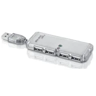 Huby USB - IBox HUB USB 2.0 4-PORTY SREBRNY IUHT008 - miniaturka - grafika 1