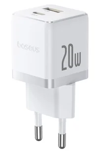 Ładowarka sieciowa Baseus Palm 20W USB-C USB-A - biała - Ładowarki do telefonów - miniaturka - grafika 1