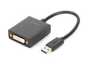 Adaptery i przejściówki - Digitus DA-70842 USB 3.0 to DVI Adapter Czarny DA-70842 - miniaturka - grafika 1