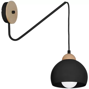 Decoland Kinkiet DAMA 1xE27/60W/230V czarny - Lampy ścienne - miniaturka - grafika 1