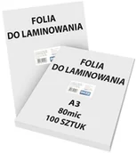 Folie do laminatora - Folia Do Laminowania A3 80Mic 100Szt - miniaturka - grafika 1