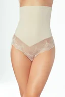 Majtki damskie - Valenta Majtki wysokie beżowy M - miniaturka - grafika 1