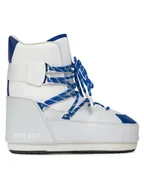 Śniegowce damskie - Moon Boot Śniegowce Sneaker Mid 14028200003 Szary - miniaturka - grafika 1
