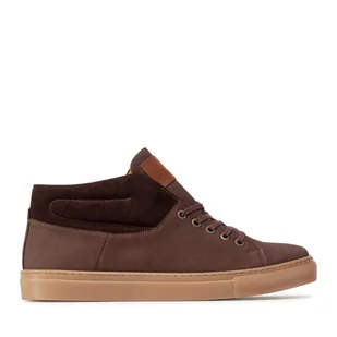 Sneakersy QUAZI QZ-52-05-000866 Brązowy - Sneakersy męskie - miniaturka - grafika 1