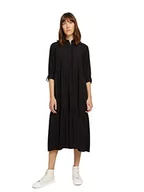 Sukienki - TOM TAILOR Damski sukienka midi 1029263, 14482 - Deep Black, 32 - miniaturka - grafika 1