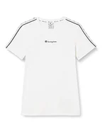 Koszulki i topy damskie - Champion Damska koszulka Legacy Tape 2.0 S/S, biała, M - miniaturka - grafika 1