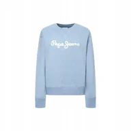 Bluzy damskie - PEPE JEANS BLUZA DAMSKA NANETTE NIEBIESKA r.S - miniaturka - grafika 1
