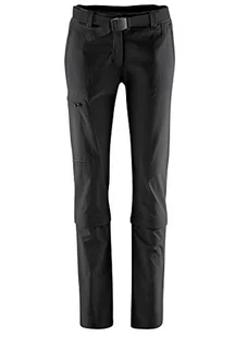 Maier Sports Damskie spodnie outdoorowe Perlit W czarny czarny 24 236010 - Spodnie damskie - miniaturka - grafika 1