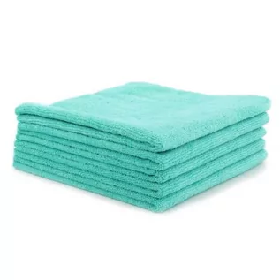 Akcesoria do mycia samochodu - ChemicalWorkz Turquoise Allrounder Coating Towel  delikatna mikrofibra bez obszycia, 350gsm, 40 40cm, 5 sztuk - grafika 1