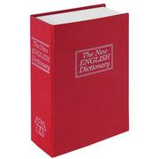Sejfy i kasy pancerne - Sejf książka, metalowa kasetka BOOKCASE, czerwony - miniaturka - grafika 1