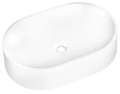 Umywalki - MODERNO UMYWALKA NABLATOWA GRANITOWA CZYSTA BIEL - miniaturka - grafika 1