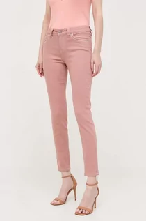 Spodnie damskie - Morgan jeansy damskie kolor różowy - grafika 1