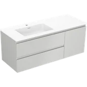 Szafki łazienkowe - Mexen Orio szafka łazienkowa 120 cm z umywalką Otis lewą, 2S, 1D, szara mat/biała mat - 91A13-12047-3-BBFFF62-W18L01 - miniaturka - grafika 1