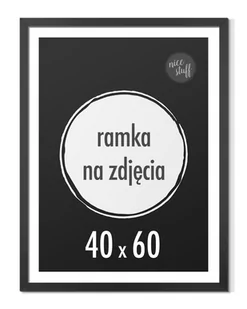 Ramka 40x60 cm Ramki 60x40 czarna na zdjęcia foto - Ramki na zdjęcia - miniaturka - grafika 1