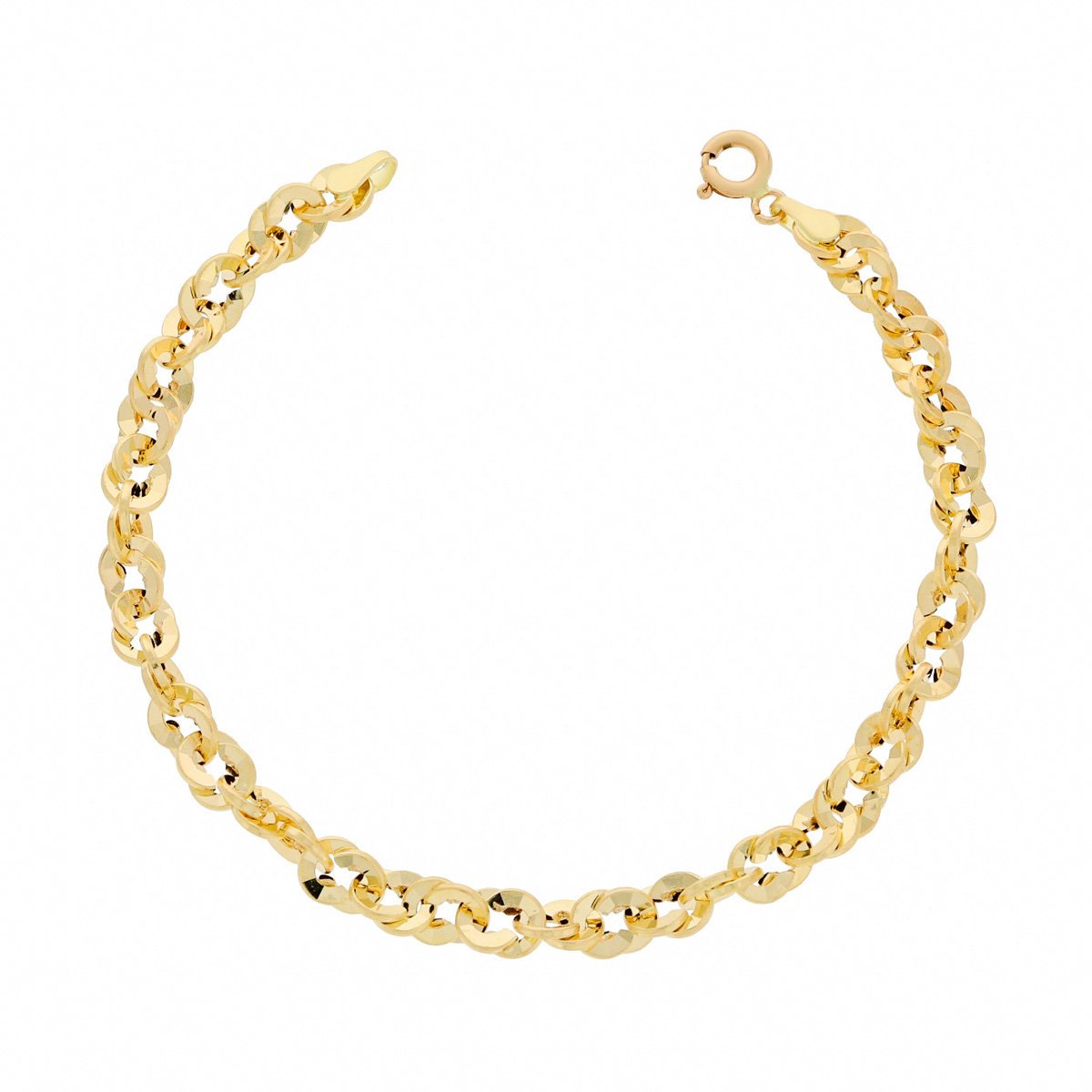 Złota bransoletka Irydia 16,5 cm pr. 585