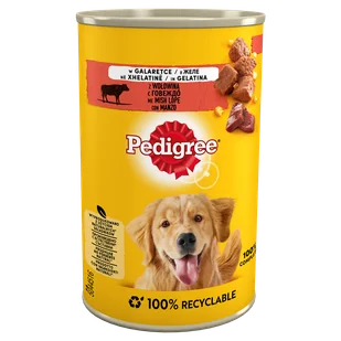 PEDIGREE Adult puszka 12x400g - mokra karma dla psów, z wołowiną w galaretce + Notes GRATIS - Mokra karma dla psów - miniaturka - grafika 2