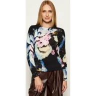 Swetry damskie - Desigual Sweter JERS_NENUFAR| DESIGUAL X MR. CHRISTIAN LACROIX Regular Fit z dodatkiem lnu - miniaturka - grafika 1