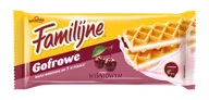 Ciastka - Familijne Gofrowe o smaku wiśniowym 140g - miniaturka - grafika 1