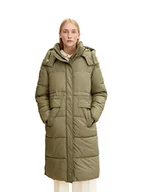 Płaszcze damskie - TOM TAILOR Damski Długi płaszcz zimowy 1032504, 10905 - Tree Moss Green, 3XL - miniaturka - grafika 1