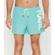 Kąpielówki męskie - Karl Lagerfeld Szorty kąpielowe karl logo | Regular Fit - miniaturka - grafika 1