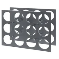 Stojaki na wino - Stojak na wino, alkohol, 12 butelek, szary, 34x45x16 cm - miniaturka - grafika 1