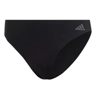 Majtki damskie - adidas Bielizna damska Active Micro Flex stringi majtki (2 sztuki), 2 x czarna kuźnia, S - miniaturka - grafika 1