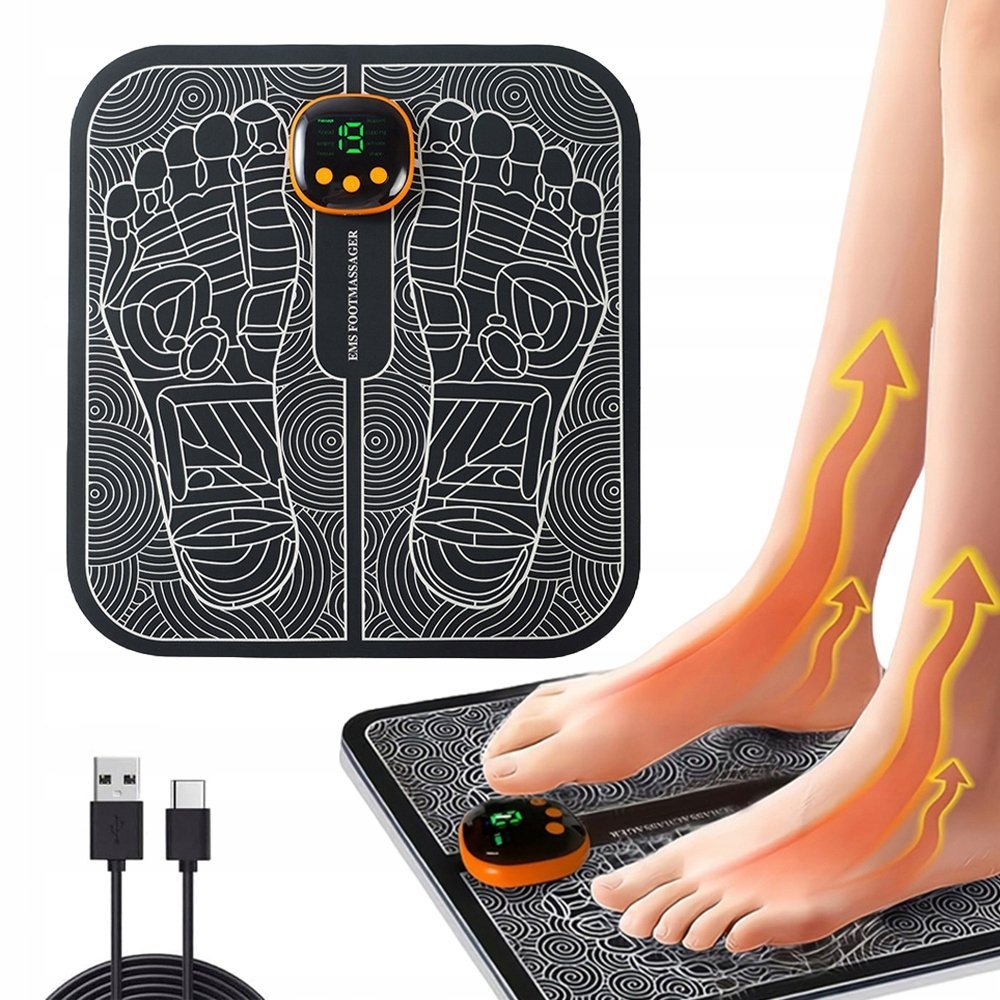 MATA EMS MASAŻER DO STÓP ELEKTRYCZNY SKŁADANY 8 TRYBÓW 19 CZĘSTOTLIWOŚCI