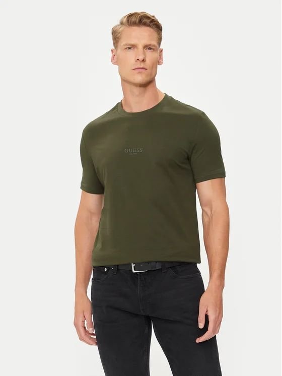 t-shirt uomo guess m2yi72 i3z14 aidy g8f6 olive morning