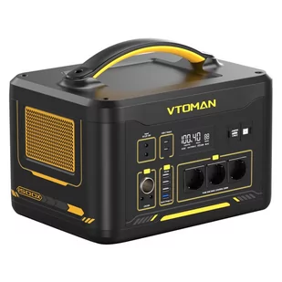 Przenośna stacja zasilania VTOMAN JUMP 1500X, generator słoneczny LiFePO4 828Wh, moc wyjściowa AC 1500W, rozszerzalna do 2376Wh - Akumulatory ogólnego zastosowania - miniaturka - grafika 1