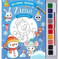 Kolorowanki, wyklejanki - Malowane farbami. Zima - miniaturka - grafika 1