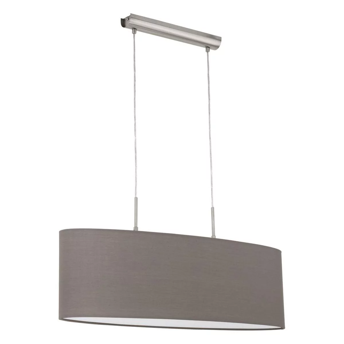 Eglo LAMPA wisząca PASTERI 31583 abażurowy Żyrandol do salonu IP20 owalna Nikiel