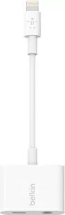 Kabel Belkin Lightning do 3,5 mm Audio + Charge RockStar Biały (F8J212btWHT) (PL) - Kable komputerowe i do monitorów - miniaturka - grafika 1