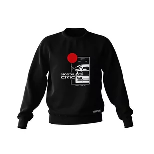 Czarna bluza HONDA CIVIC IV-XXL - Odzież do sportów motorowych - miniaturka - grafika 1