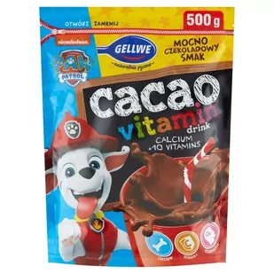 Gellwe Cacao Vitamin Napój kakaowy w proszku 500 g - Kakao i czekolada - miniaturka - grafika 1