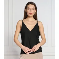 Koszulki i topy damskie - Calvin Klein Satynowy top | Regular Fit - miniaturka - grafika 1