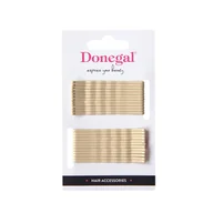 Ozdoby do włosów - Donegal Beżowe metalowe wsuwki do stylizacji włosów, długość 6 cm, 24 szt. - miniaturka - grafika 1