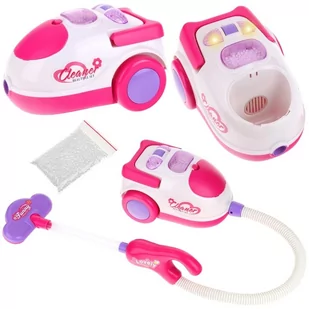 Nobo Kids, Odkurzacz Elektroniczny Baterie Światło Dźwięk Róż - Zabawy w naśladowanie dorosłych - miniaturka - grafika 1