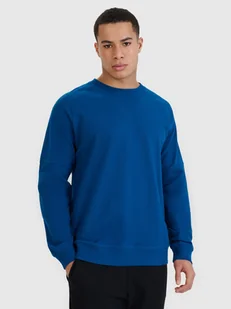 4F Bluza dresowa nierozpinana bez kaptura męska - niebieska XXL - Bluzy męskie 4F Bluza dresowa nierozpinana bez kaptura męska - niebieska XXL - Bluzy męskie - miniaturka - grafika 1