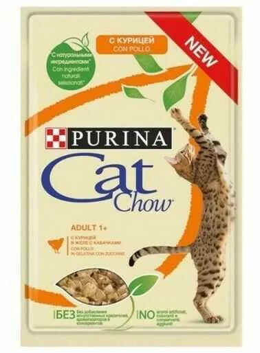 Purina Cat Chow Adult Kurczak i cukinia 85g