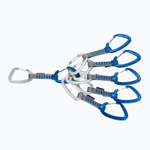 Mammut Crag Wire Quickdraws 10cm Indicator 6-Pack, wire gate/wire gate, silver-ultramarine 2021 Ekspresy wspinaczkowe 2040-02680-19200-10 - Sprzęt wspinaczkowy - miniaturka - grafika 1