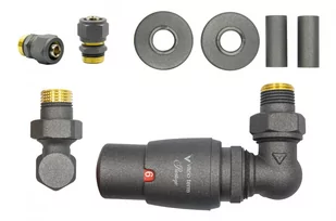 Zawór termostatyczny trójosiowy Master grafit strukturalny prawy Pex All in One - Zawory i kraniki Zawór termostatyczny trójosiowy Master grafit strukturalny prawy Pex All in One - Zawory i kraniki - miniaturka - grafika 1