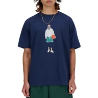 Koszulki męskie - Koszulka New Balance MT41578NNY - granatowa - miniaturka - grafika 1
