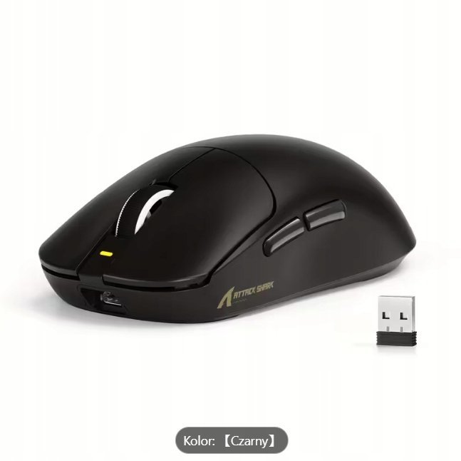 Attack Shark X8 SE Czarna 25000DPI PAW3311 bezprzewodowa