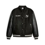 Kurtki męskie - Kurtka męska Puma TEAM VARSITY czarna 62178801-M - miniaturka - grafika 1
