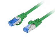 Patchcordy - Patchcord kat.6A S/FTP LSZH CCA 0.25m zielony Fluke Passed Lanberg PCF6A-10CC-0025-G - miniaturka - grafika 1
