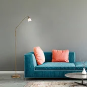 Lampy stojące - Lampa stojąca Paul Neuhaus Pino, antyczny mosiądz - miniaturka - grafika 1