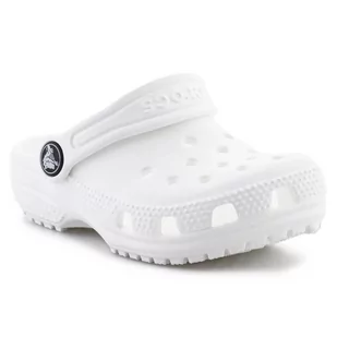 Chodaki Crocs Classic Clog Jr 206990-100 białe - Buty dla dziewczynek - miniaturka - grafika 1