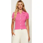 Swetry damskie - POLO RALPH LAUREN Kardigan | Slim Fit - miniaturka - grafika 1