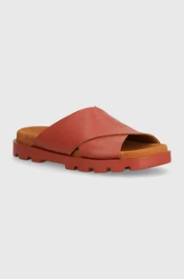 Camper klapki skórzane Brutus Sandal damskie kolor różowy K201321-018 - Klapki i japonki damskie - miniaturka - grafika 1