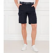 Spodenki męskie - BOSS ORANGE Lniane szorty Sisla-9-Cargo | Relaxed fit - miniaturka - grafika 1